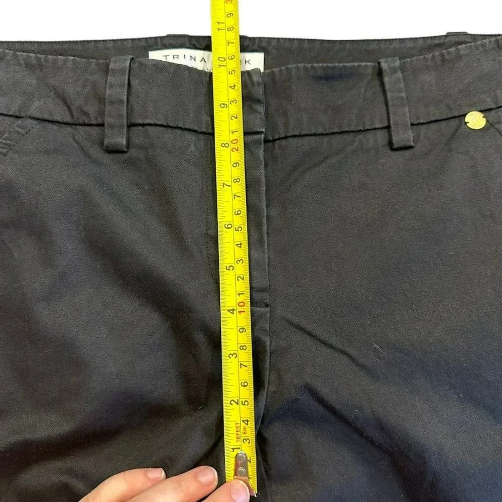 Trina‎ Turk Black Skinny Leg Ankle Dress Pants Womens 8